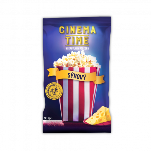 Cinema Time Mikrovlnný popcorn sýrový 90 g Cinema Time